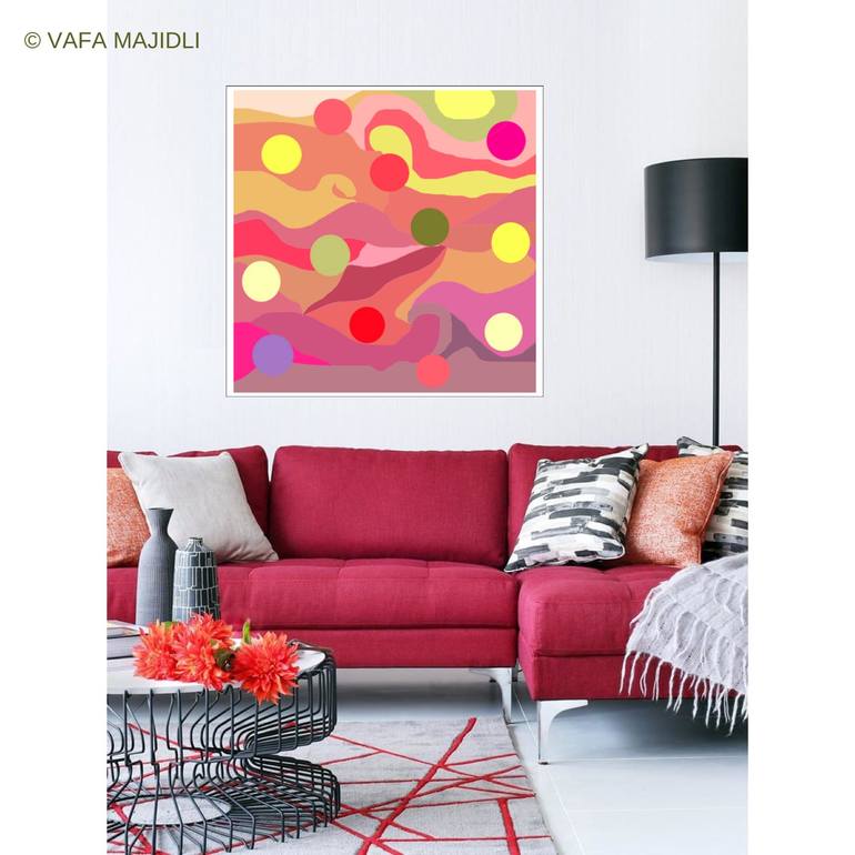 Original Abstract Expressionism Landscape Digital by Vafa Majidli