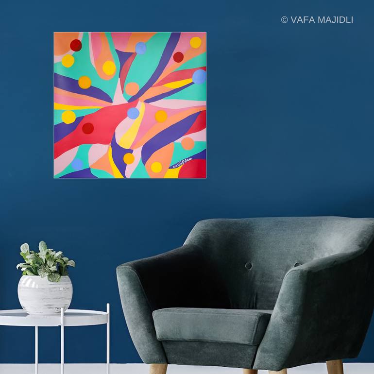 Original Surrealism Abstract Painting by Vafa Majidli