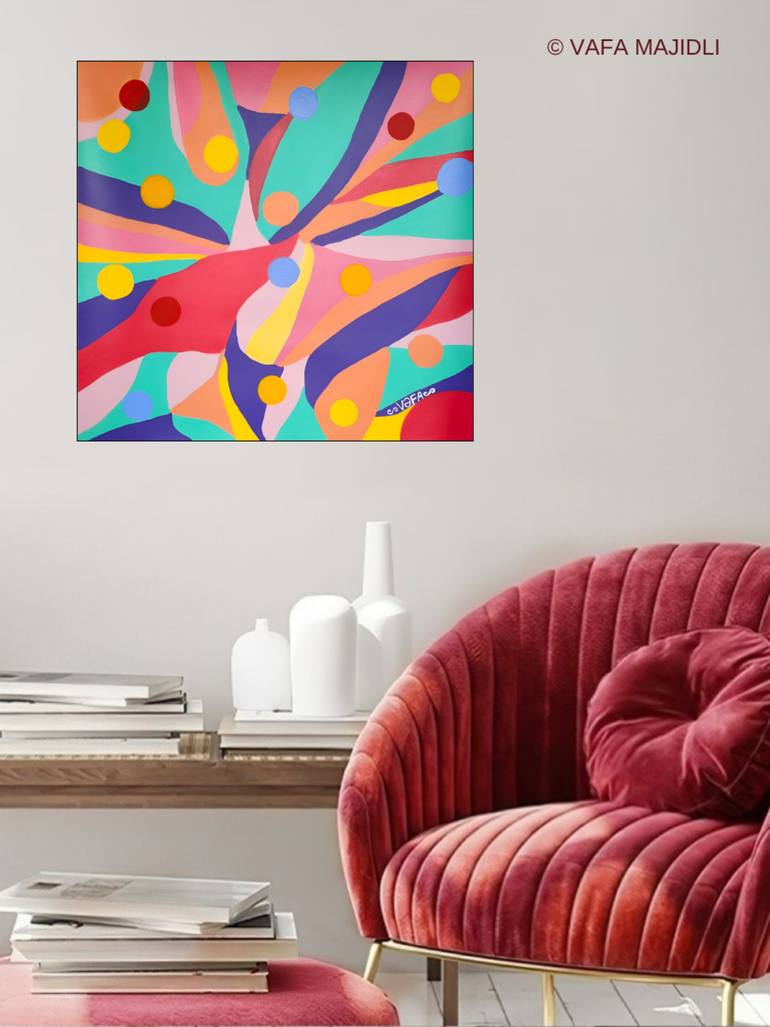 Original Surrealism Abstract Painting by Vafa Majidli