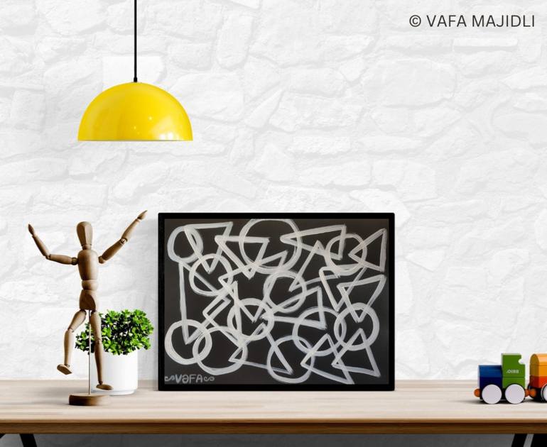 Original Conceptual Abstract Painting by Vafa Majidli