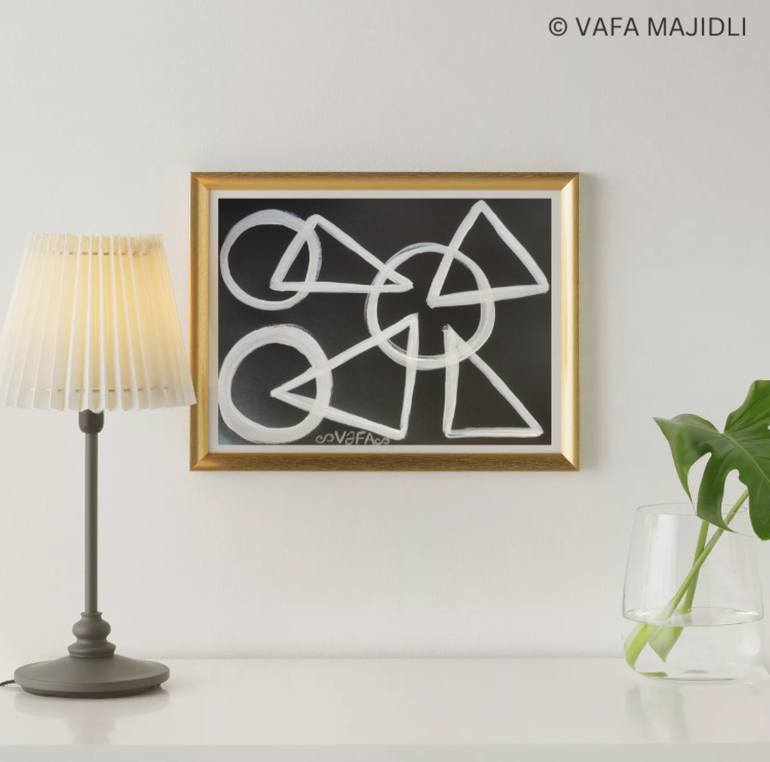 Original Conceptual Abstract Painting by Vafa Majidli