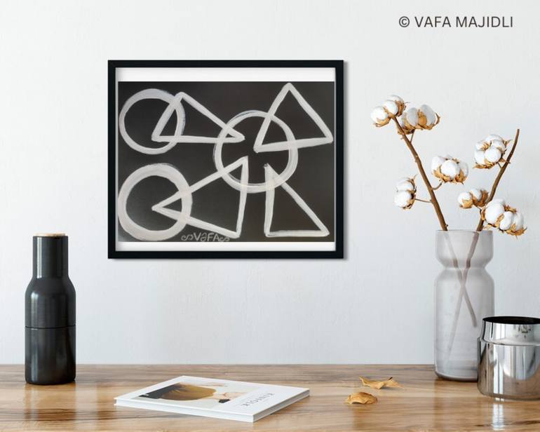 Original Conceptual Abstract Painting by Vafa Majidli