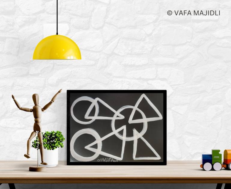 Original Conceptual Abstract Painting by Vafa Majidli