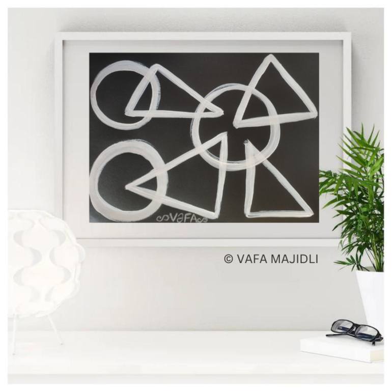 Original Conceptual Abstract Painting by Vafa Majidli