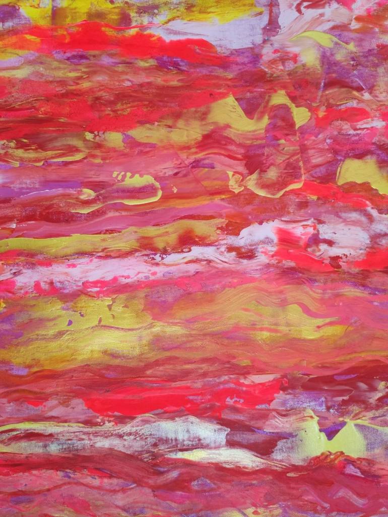 Original Abstract Expressionism Abstract Painting by Vafa Majidli