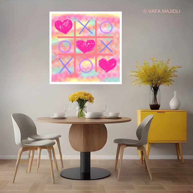 Original Abstract Expressionism Love Digital by Vafa Majidli