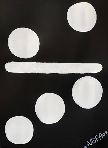 Original Black & White Abstract Paintings by Vafa Majidli