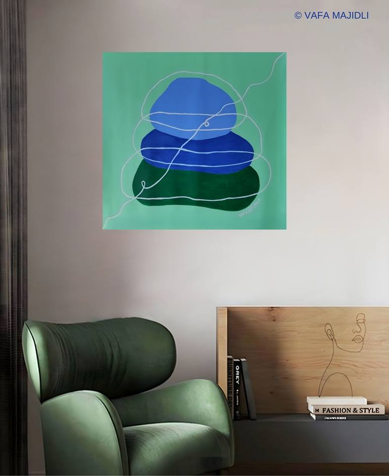 Original Abstract Nature Painting by Vafa Majidli