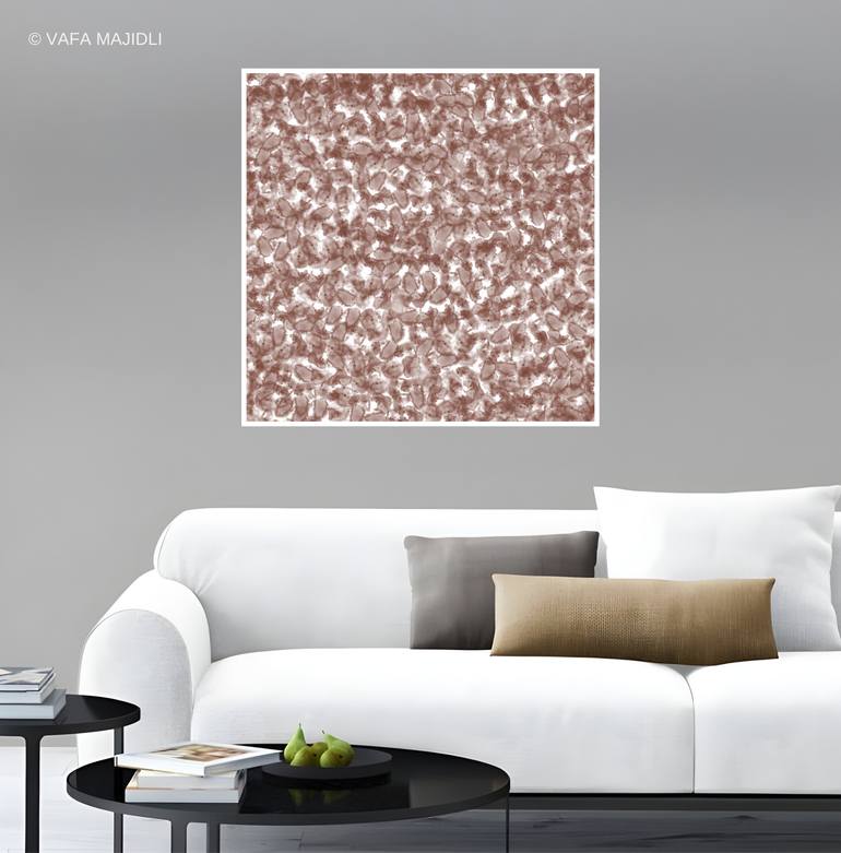 Original Color Field Painting Abstract Digital by Vafa Majidli