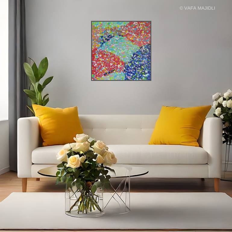 Original Abstract Expressionism Abstract Painting by Vafa Majidli