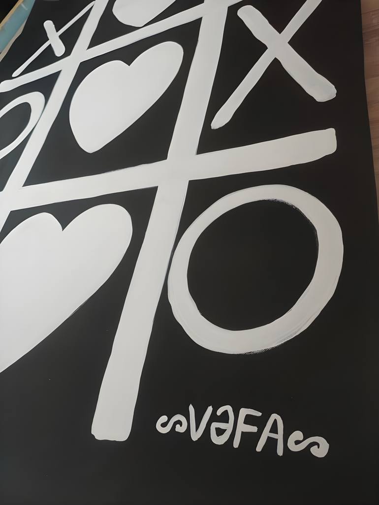 Original Abstract Expressionism Love Painting by Vafa Majidli