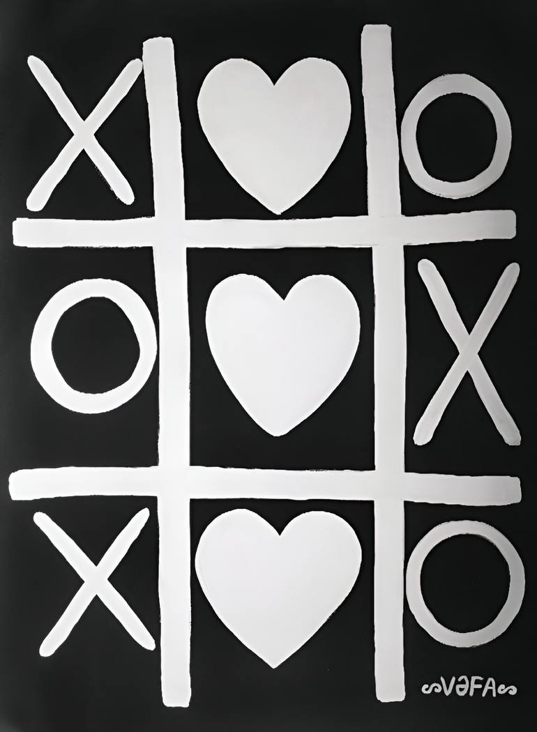 Original Abstract Expressionism Love Painting by Vafa Majidli