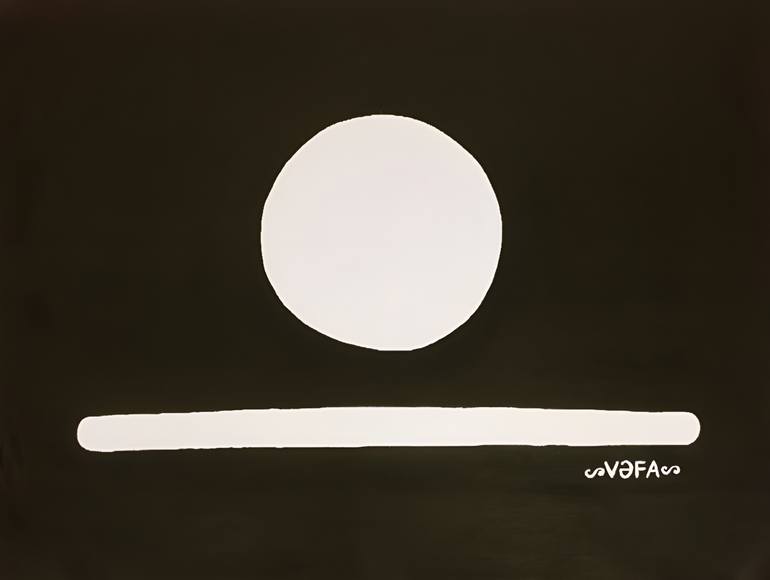 Original Minimalism Sunrise Painting by Vafa Majidli