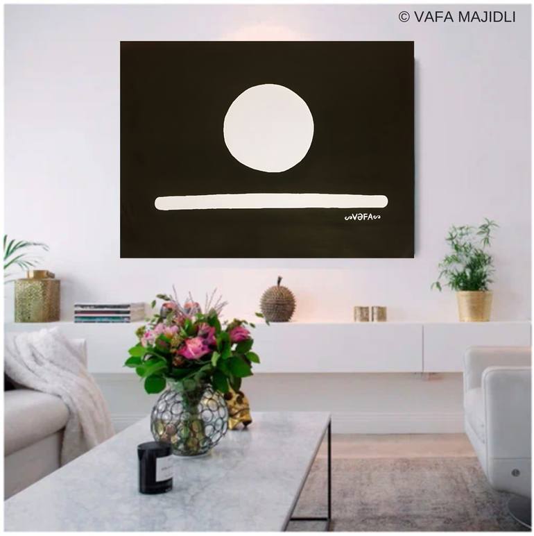 Original Minimalism Nature Painting by Vafa Majidli