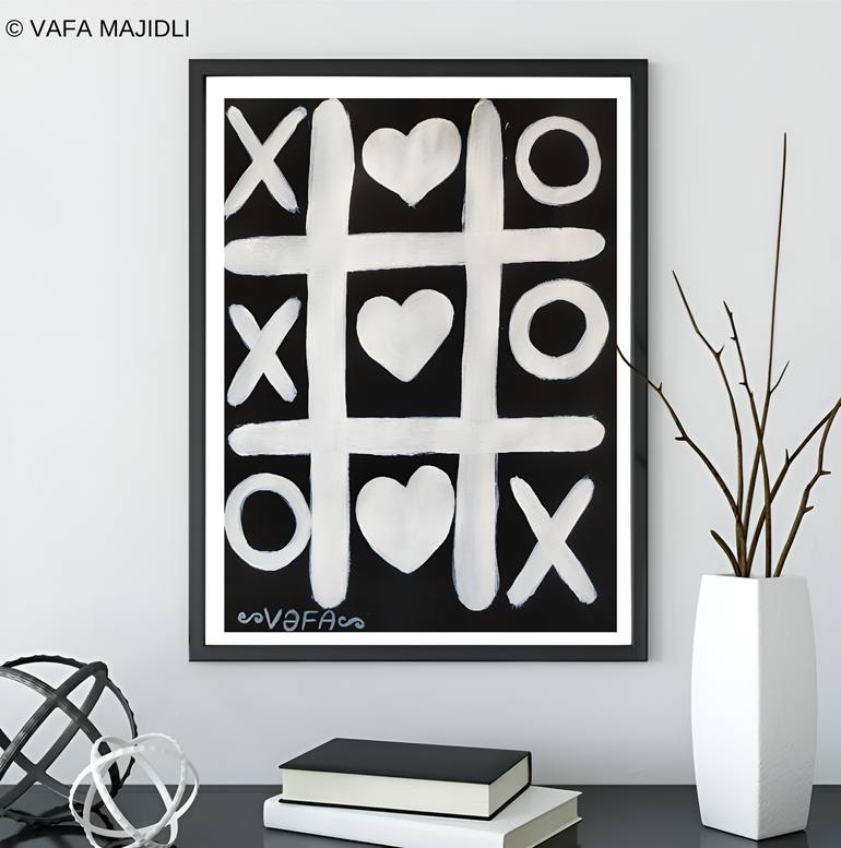 Original Minimalism Love Painting by Vafa Majidli