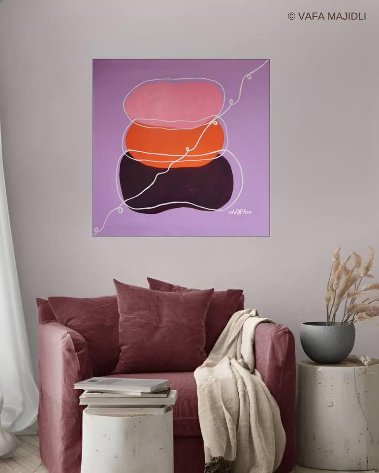 Original Abstract Nature Painting by Vafa Majidli