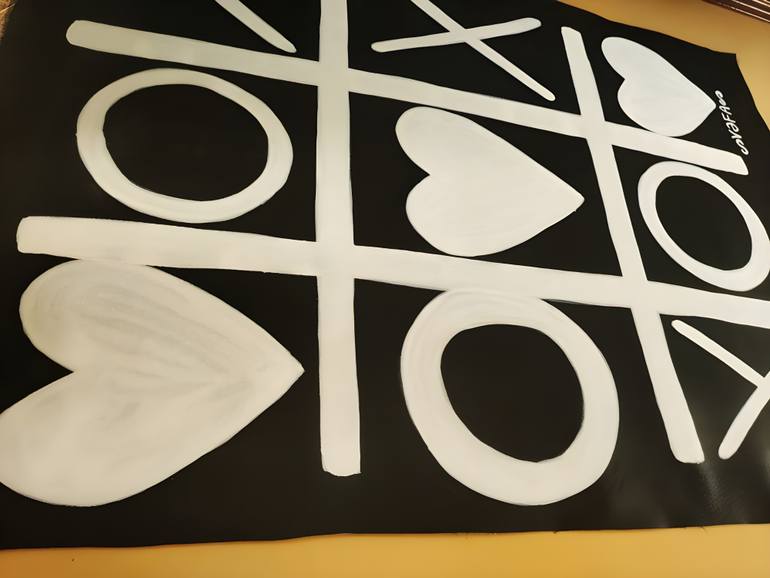 Original Abstract Expressionism Love Painting by Vafa Majidli