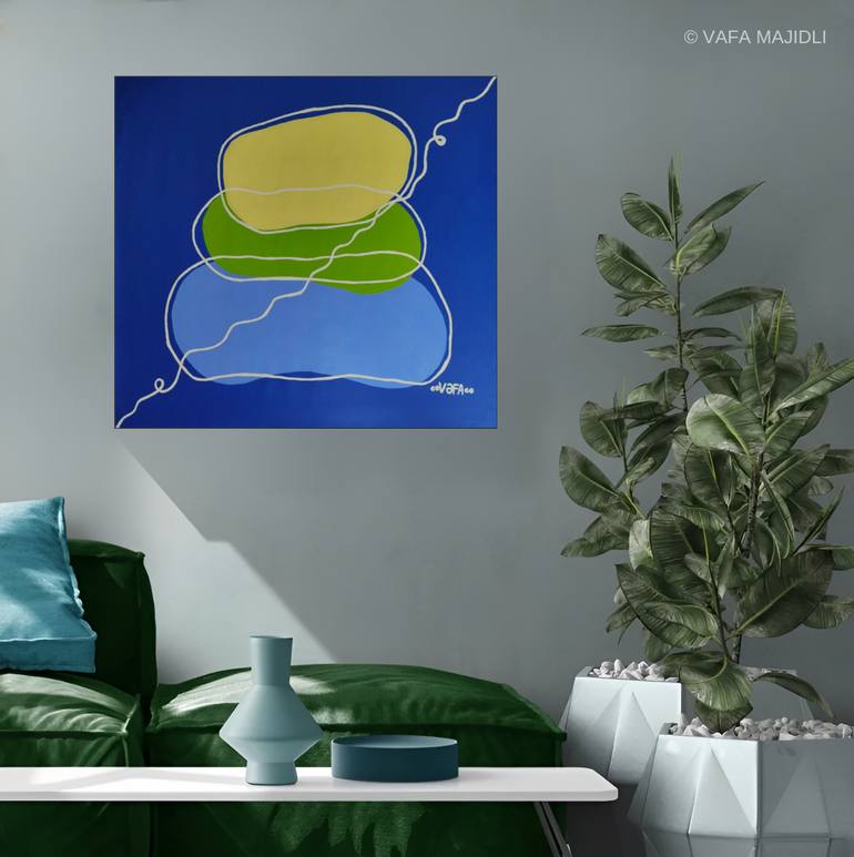 Original Symbolism Nature Painting by Vafa Majidli