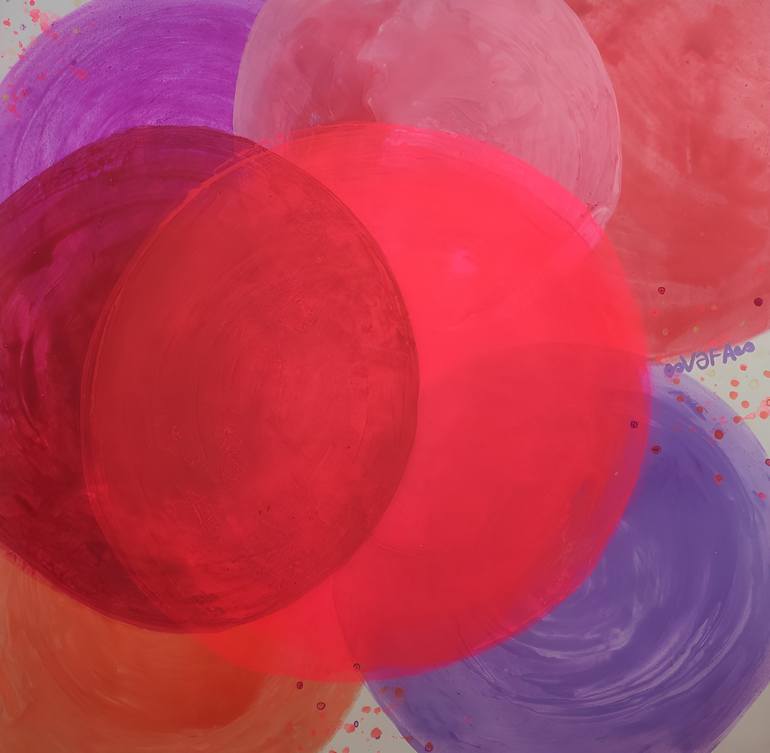 Original Abstract Expressionism Geometric Painting by Vafa Majidli