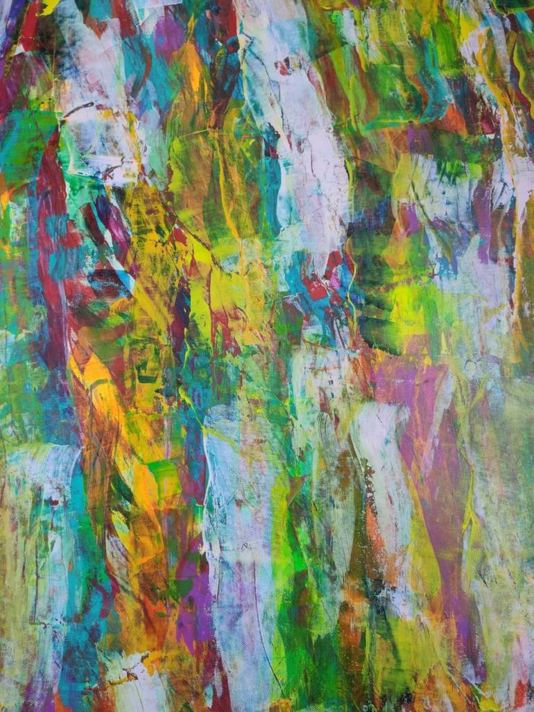 Original Abstract Expressionism Travel Painting by Vafa Majidli