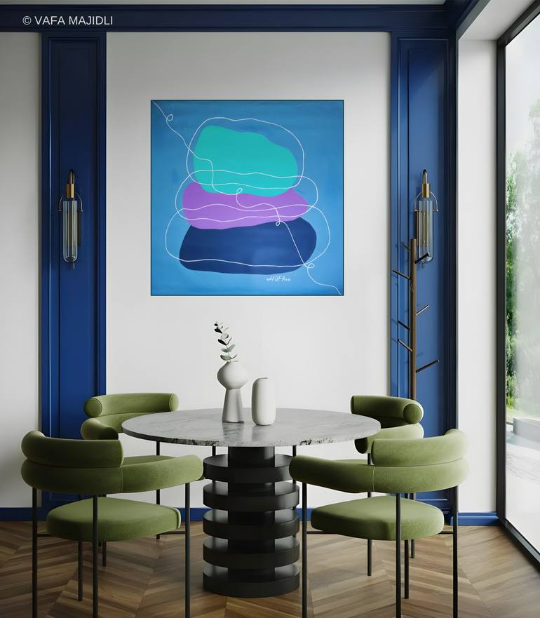 Original Minimalism Nature Painting by Vafa Majidli