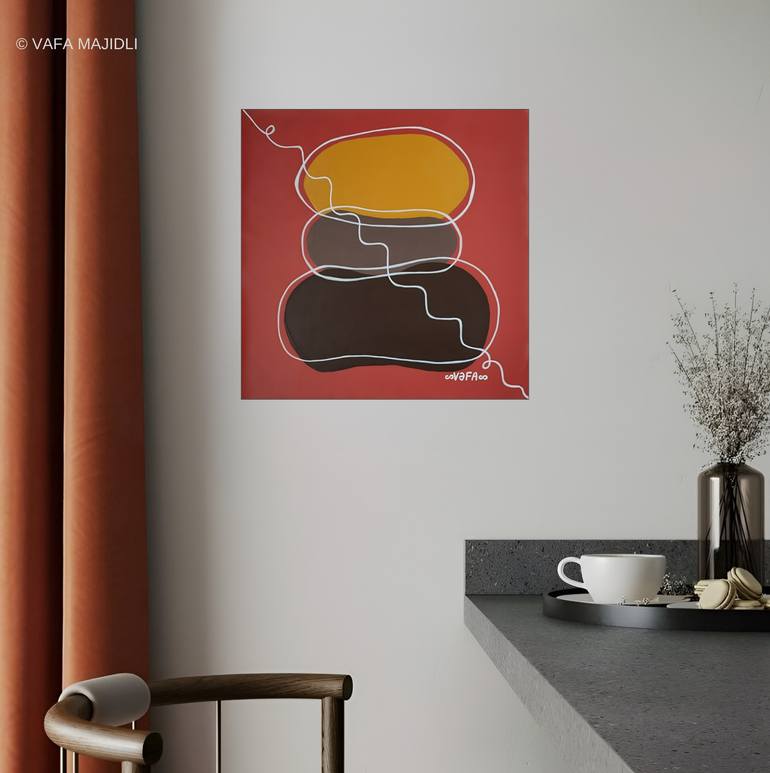 Original Symbolism Nature Painting by Vafa Majidli