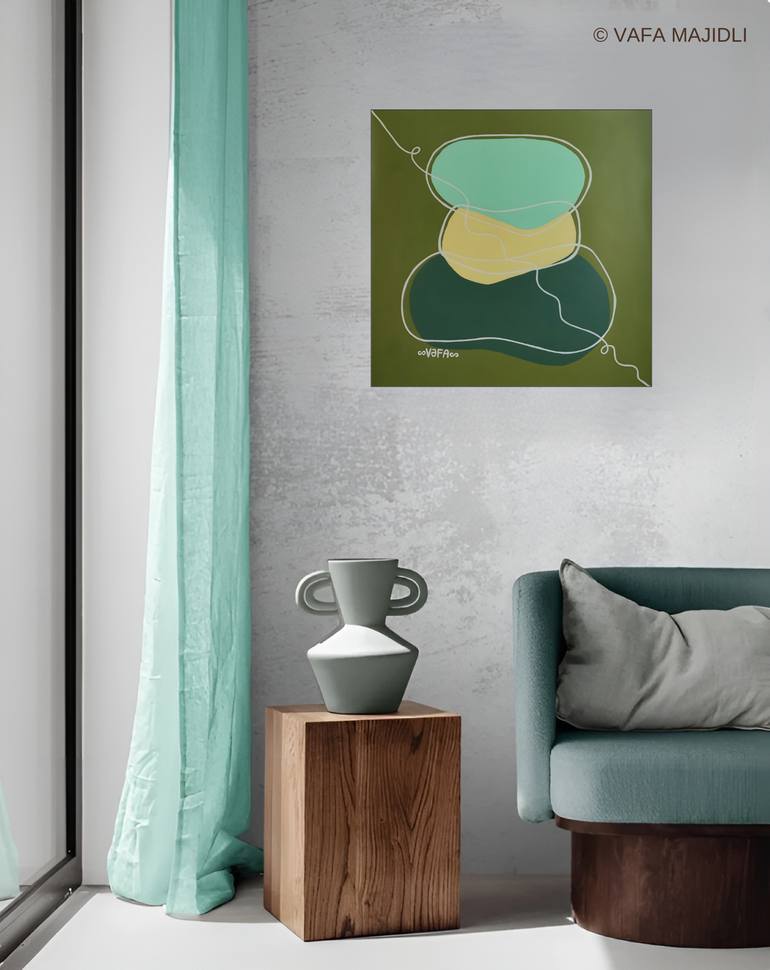 Original Symbolism Nature Painting by Vafa Majidli