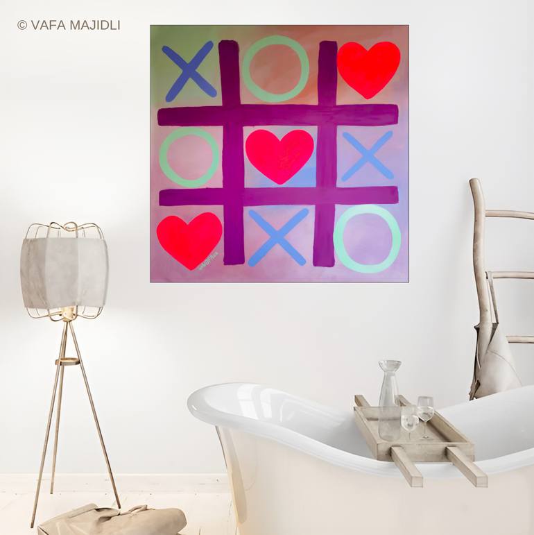 Original Conceptual Love Painting by Vafa Majidli