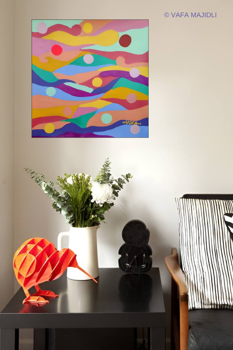 Original Surrealism Nature Painting by Vafa Majidli