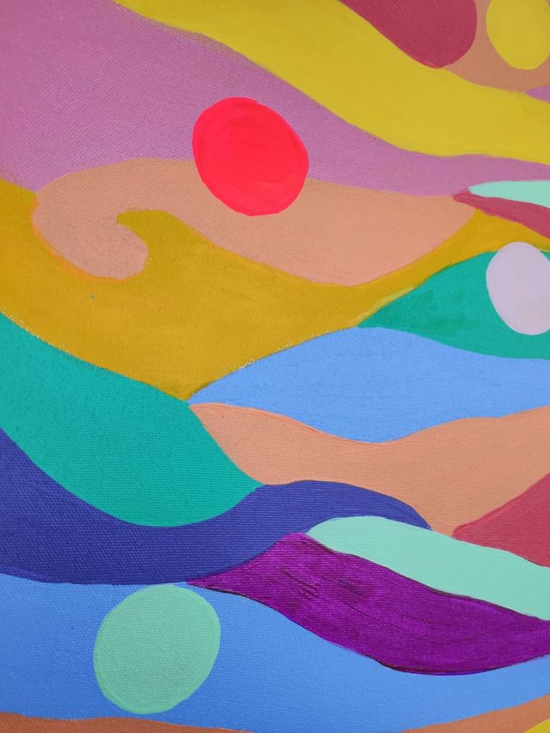 Original Surrealism Nature Painting by Vafa Majidli