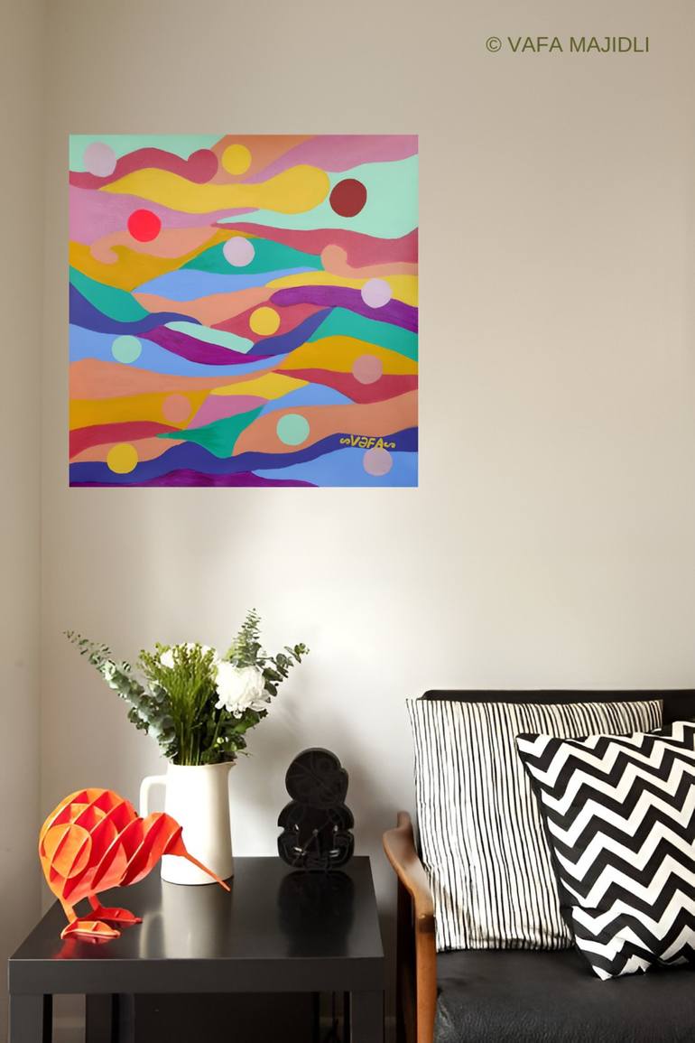 Original Surrealism Nature Painting by Vafa Majidli