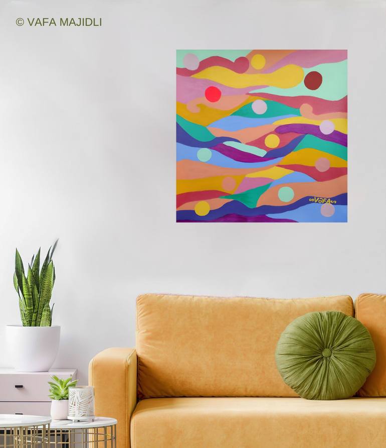 Original Surrealism Nature Painting by Vafa Majidli