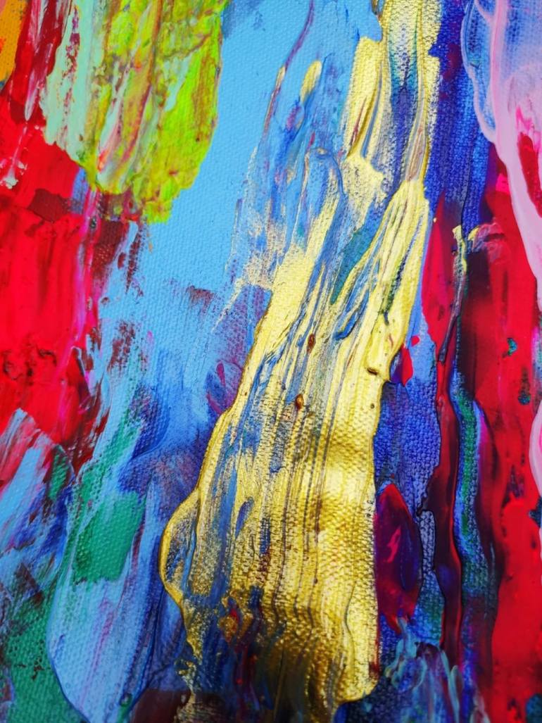 Original Abstract Expressionism Home Painting by Vafa Majidli