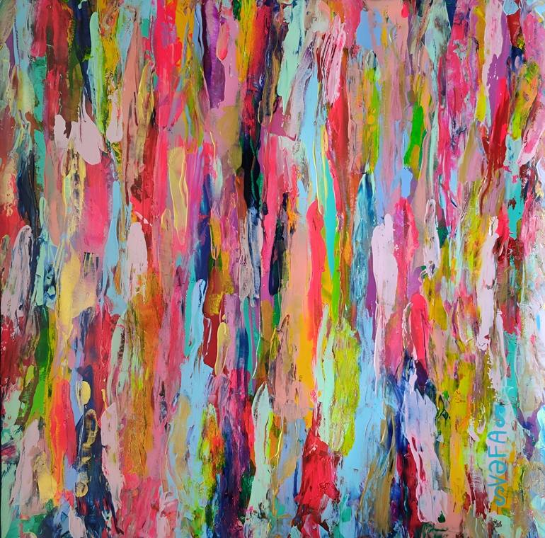 Original Abstract Expressionism Home Painting by Vafa Majidli