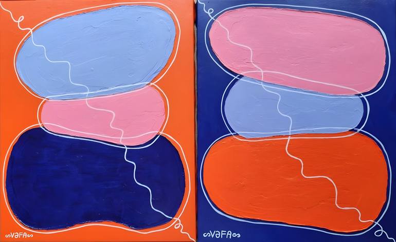 Original Symbolism Nature Mixed Media by Vafa Majidli