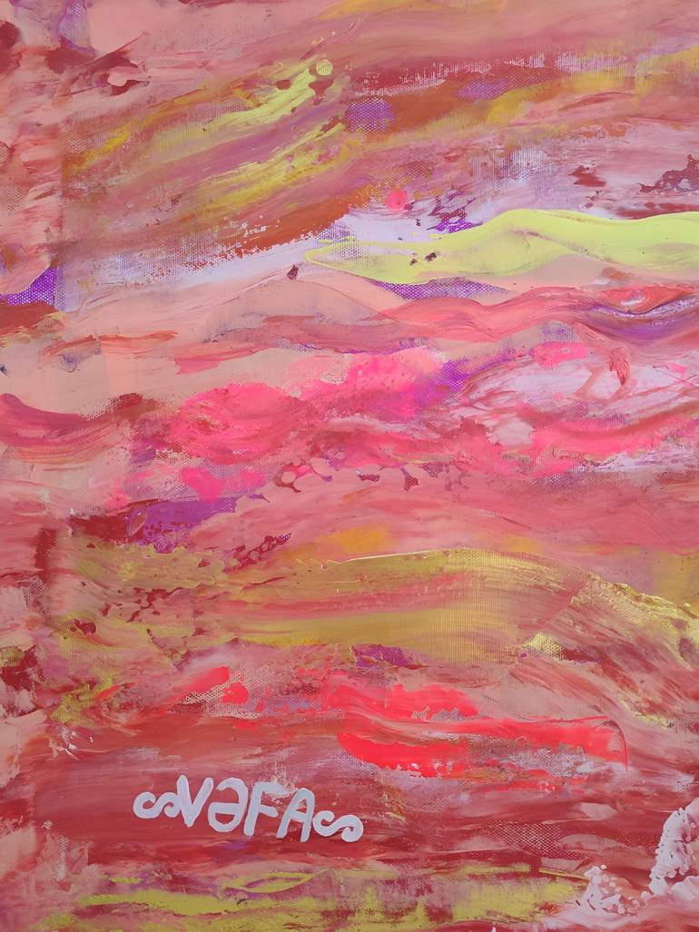 Original Abstract Expressionism Landscape Painting by Vafa Majidli