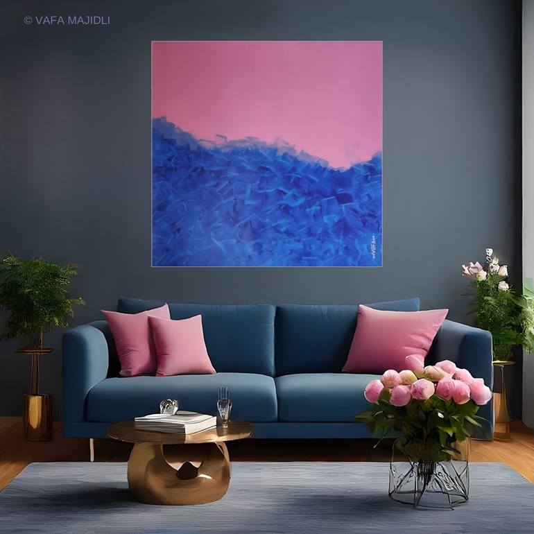 Original Color Field Painting Landscape Painting by Vafa Majidli