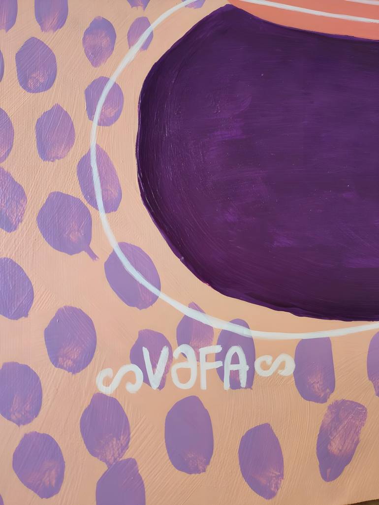 Original Symbolism Floral Painting by Vafa Majidli