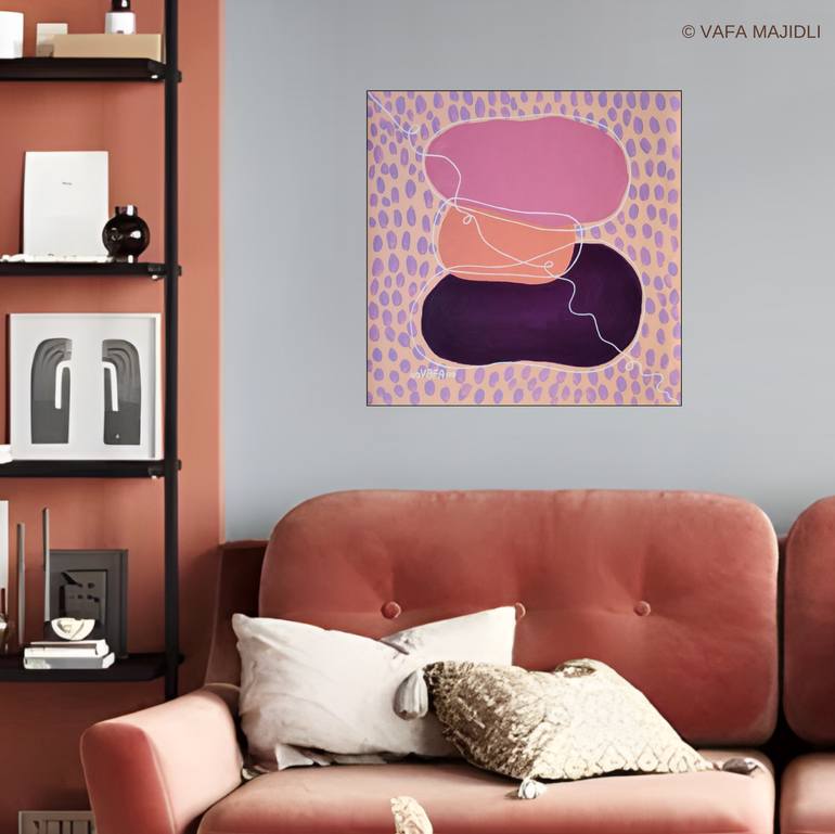 Original Symbolism Floral Painting by Vafa Majidli