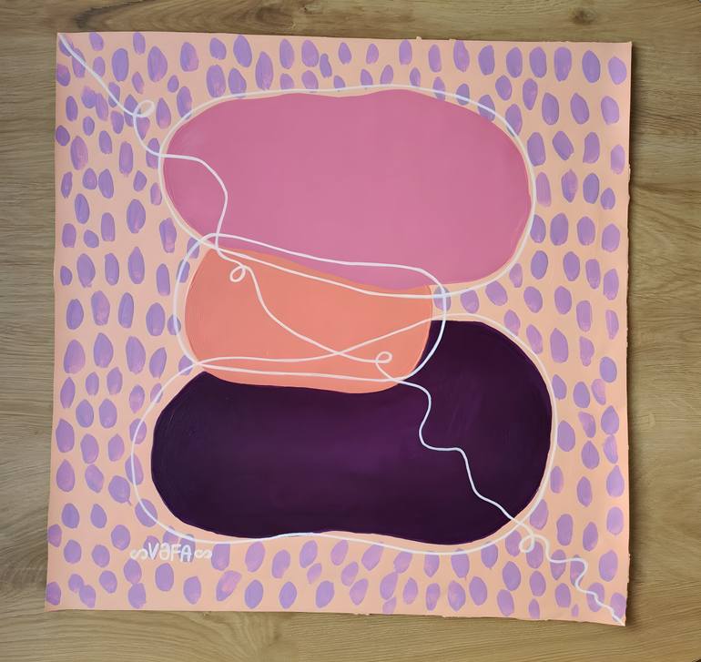 Original Symbolism Floral Painting by Vafa Majidli