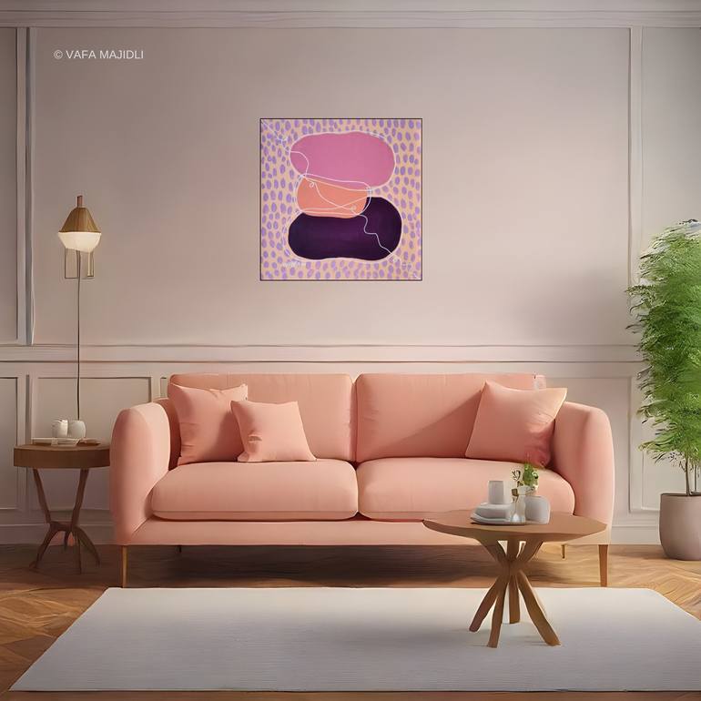Original Symbolism Floral Painting by Vafa Majidli