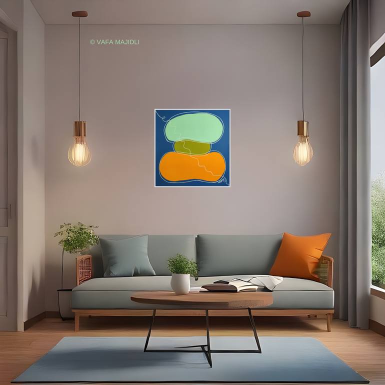 Original Symbolism Nature Painting by Vafa Majidli