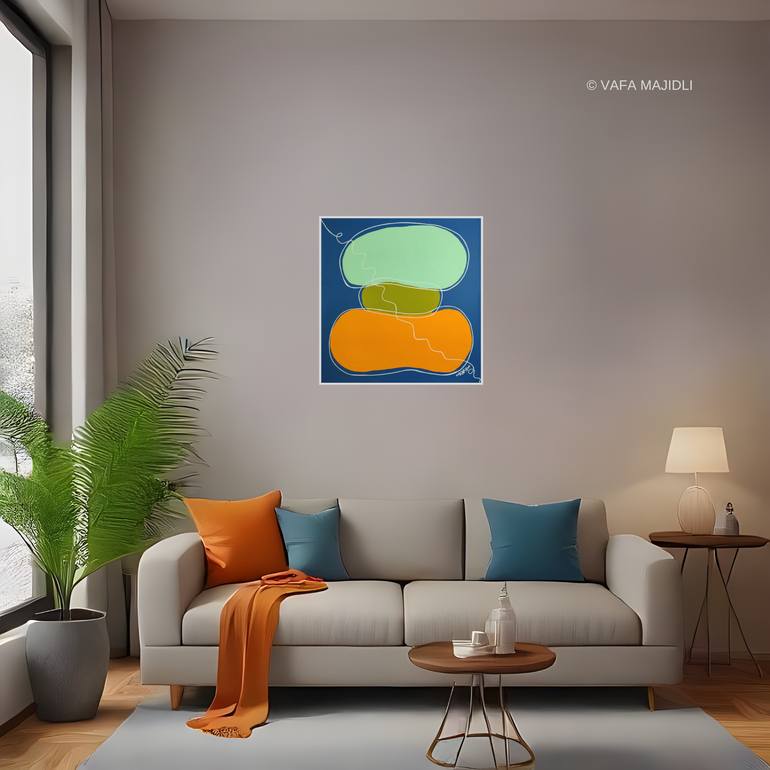 Original Symbolism Nature Painting by Vafa Majidli