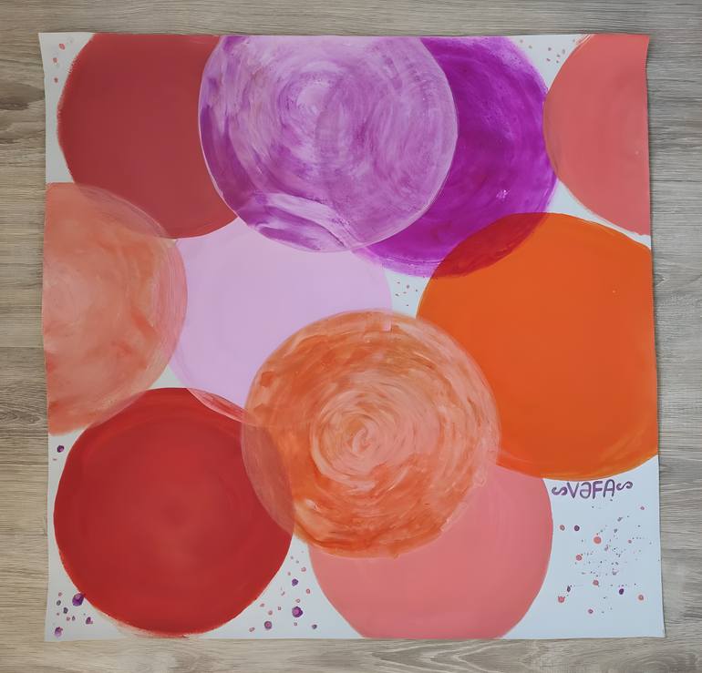 Original Abstract Love Painting by Vafa Majidli