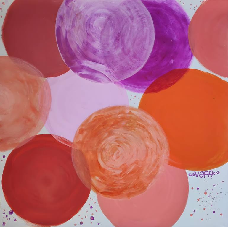 Original Abstract Love Painting by Vafa Majidli