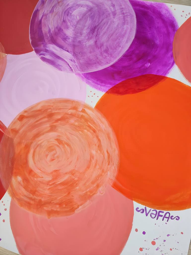 Original Abstract Love Painting by Vafa Majidli
