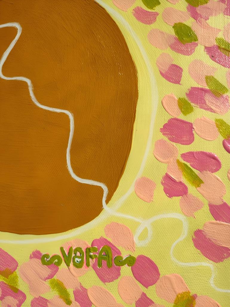Original Symbolism Floral Painting by Vafa Majidli
