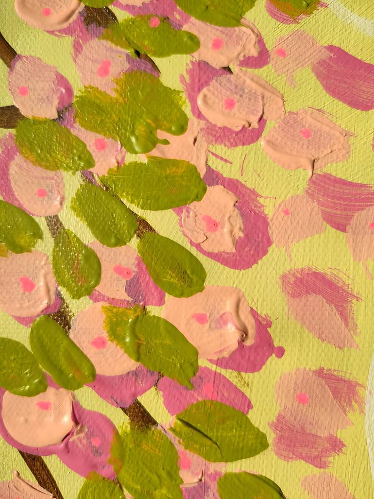 Original Symbolism Floral Painting by Vafa Majidli