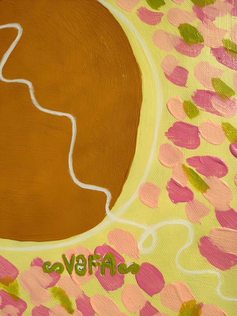Original Symbolism Floral Painting by Vafa Majidli