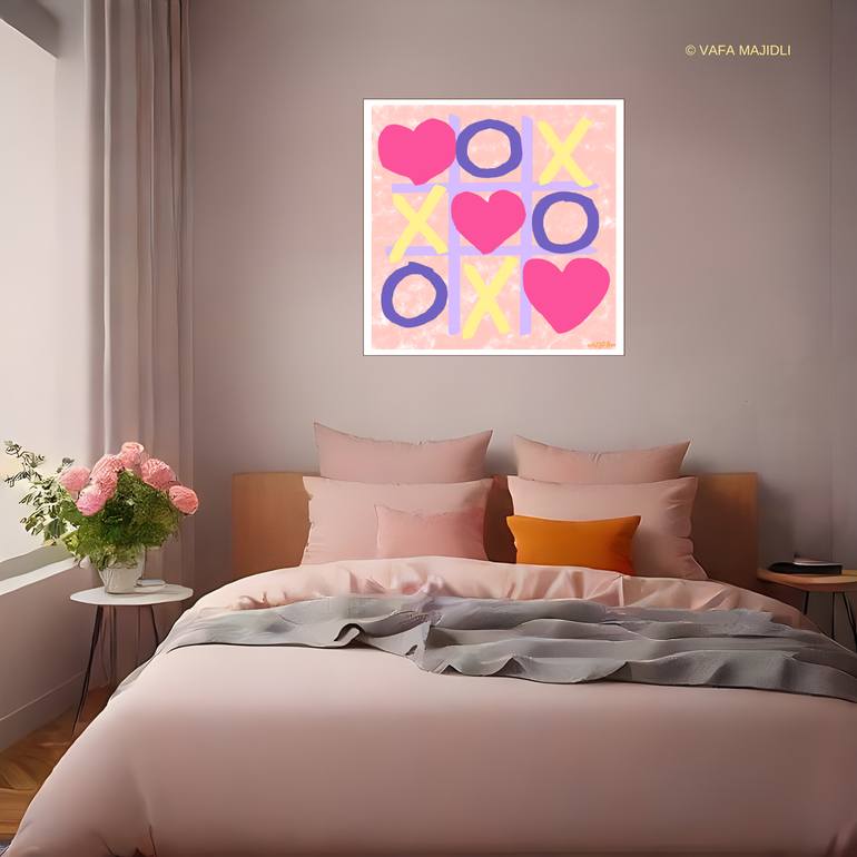 Original Abstract Expressionism Love Digital by Vafa Majidli